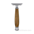 Melhor alça de madeira Safety Razor Handle Razor Blade Razor Double Edge